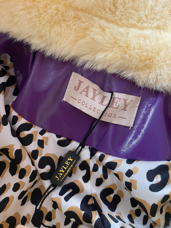 Leuk faux fur paars jasje Jayley 4