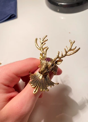 Vintage Reh-Ring, staat: Heel goed, maat: Aanpasbaar, € 20,00, € 21,70 inclusief Kopersbescherming