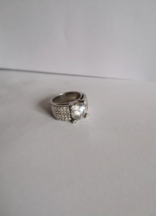 Bague solitaire alliance argent 925 italienne vintage – Taille 52, marke: non signé, zustand: Sehr gut, größe: 51.8 mm / 16.5 mm Ø, 48,00 €, 51,10 € inklusive Vinted-Käuferschutz