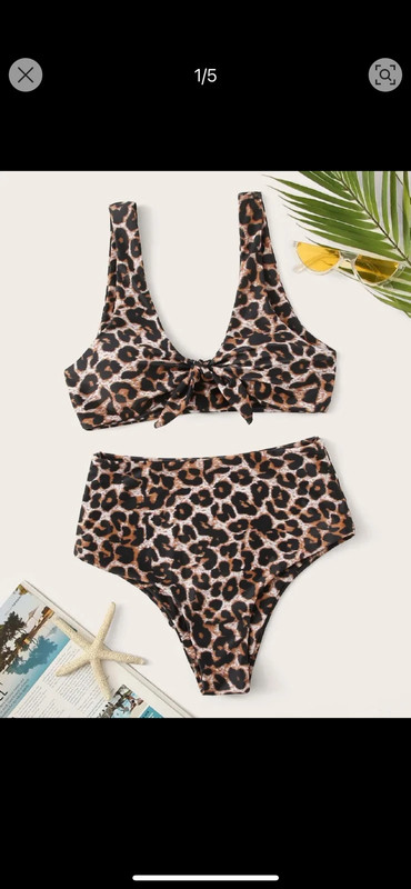 Leopard bikini top 3