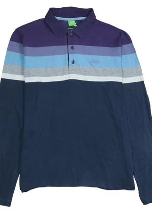 Hugo boss 90s navy blue long sleeve polo shirt l, retro style, brand: Hugo Boss, condition: Satisfactory, size: L, £7.00, £8.05 includes Buyer Protection Pro