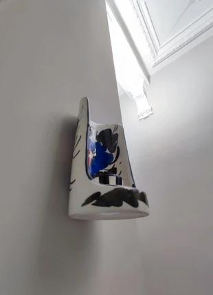 Ancien Bougeoir mural motif floral peint à la main, marque: Vintage, état: Très bon état, 9,00 €, 10,15 € Protection acheteurs incluse