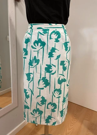 Falda vintage de verano algodón (mirar medidas), marque: Vintage, état: Très bon état, taille: XXL / 44 / 16, 11,00 €, 12,25 € Protection acheteurs incluse