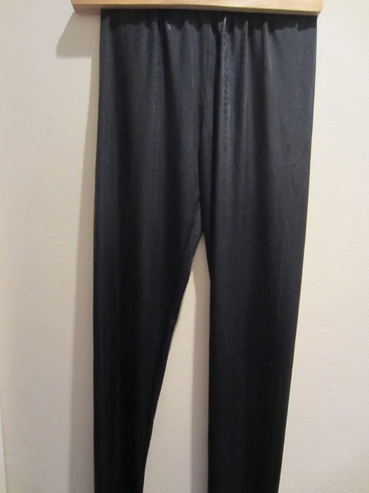 Collant legging noir enduit / croco 2