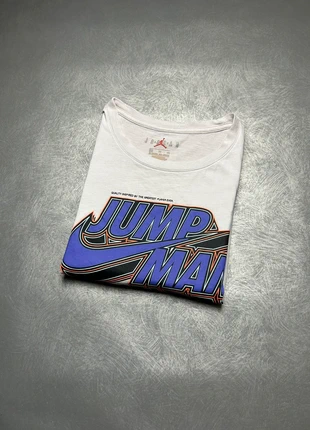 T-shirt Nike Jordan Jump Man à manches courtes | Blanc logo Violet | Taille XS Homme, marca: Nike, estado: Bom, tamanho: XS, €7.50, €8.58 inclui Proteção do Comprador
