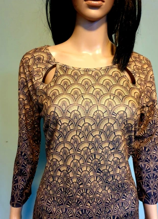 Jurk met print, merk: Handgemaakt, staat: Heel goed, maat: M / 38 / 10, € 13,50, € 14,88 inclusief Kopersbescherming