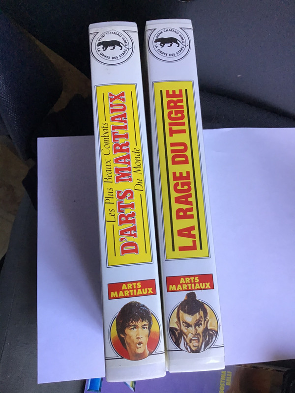 2 vhs rares collection arts martiaux rene chateau la rage du tigre + doc kung fu karate 2