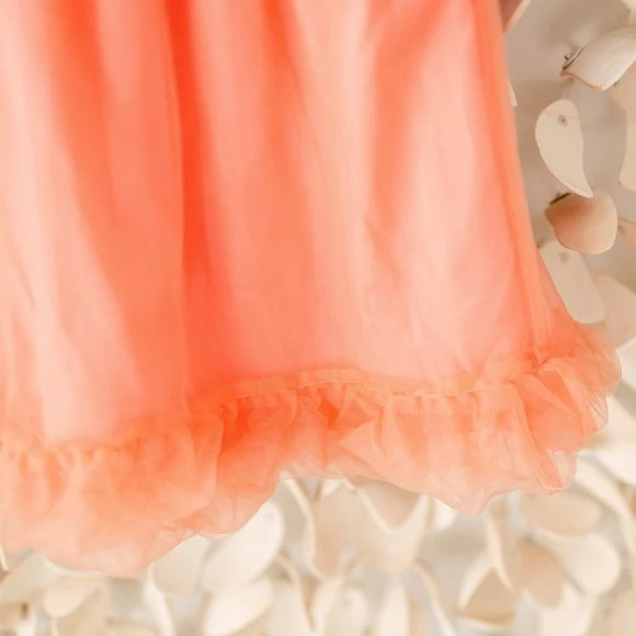 Apricot Tulle Skirt Girls XL 3