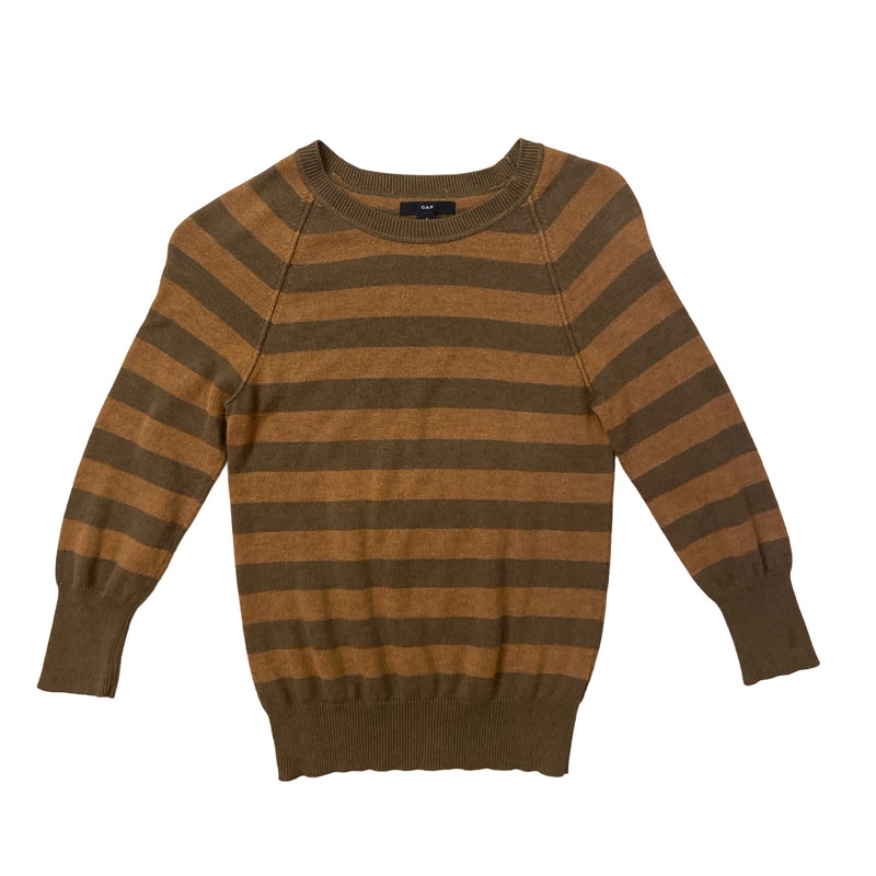 (Best Suits Size XS) Y2K Grunge Striped Sweater 1