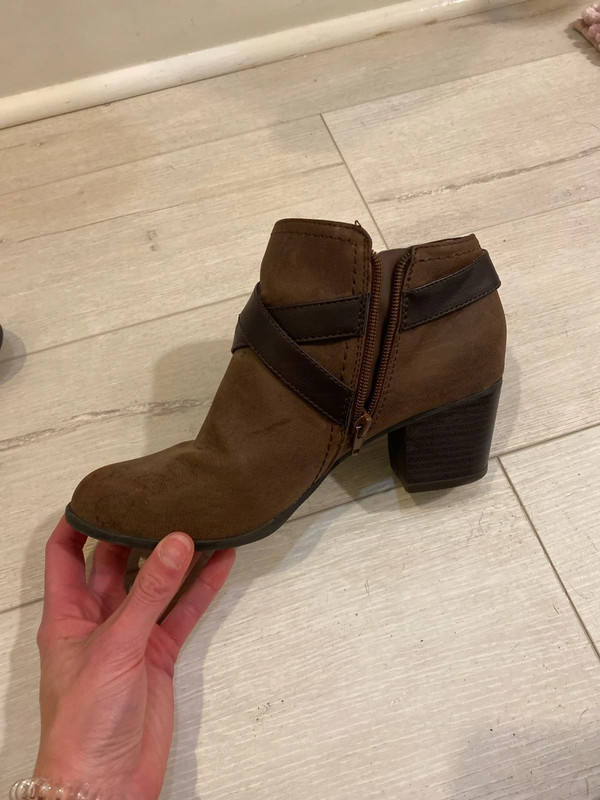 Brown bootie shoes 4