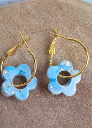 #boucles d'oreilles #fleurs #acier inoxydable #femme #pampilles #doré #marron #automne#vinted, marque: Fait Main, état: Neuf avec étiquette, 6,00 €, 7,00 € Protection acheteurs incluse