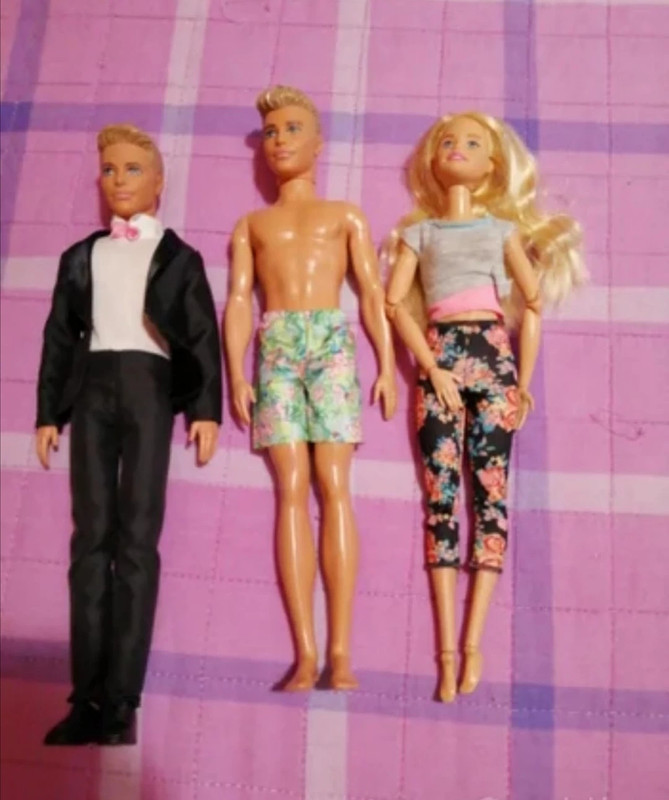 Vendo Ken sposo +Ken mare +barbie snodata