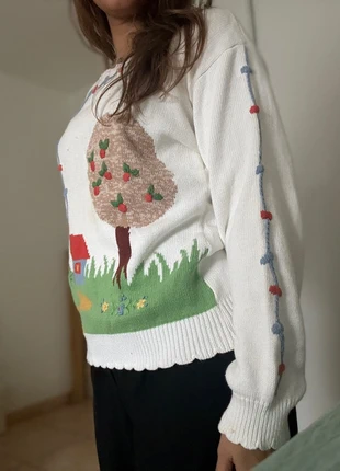 Pull vintage tableau, brand: Vintage Dressing, condition: Very good, size: M / 38 / 10, €20.00, €21.70 includes Buyer Protection