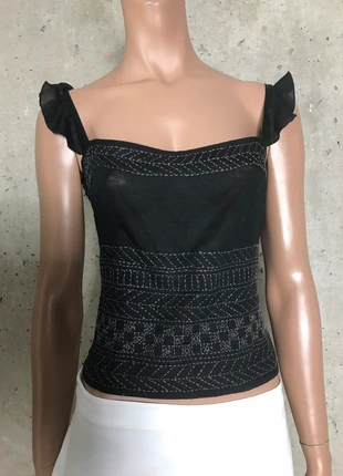 Strenesse Blue Top schwarz, merk: Strenesse, staat: Heel goed, maat: XS / 34 / 6, € 59,00, € 62,65 inclusief Kopersbescherming