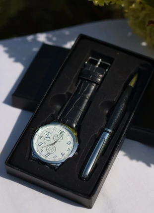 Coffret Montre et stylo, brand: sansnom., condition: Very good, size: 39–42 mm, €15.00, €16.45 includes Buyer Protection