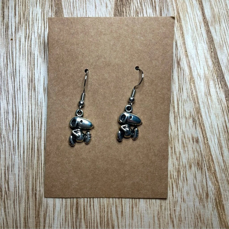 Beagle Handmade Alloy Earrings