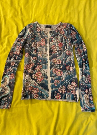 Pull en cachemire graphique – Collaboration Not Shy x Hervé Lewis, marke: Notshy Cashmere, zustand: Sehr gut, größe: XS / 34 / 6, 60,00 €, 63,70 € inklusive Vinted-Käuferschutz