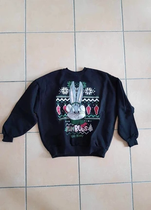 Sweat Bugs Bunny Noël, brand: Pull & Bear, condition: Very good, size: S / 36 / 8, €4.00, €4.90 includes Buyer Protection