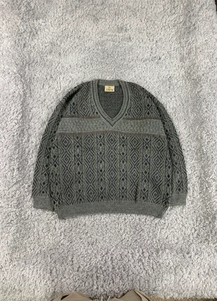 Vneck geometrical pattern boxy fit knit sweater vintage, marque: Vintage Dressing, état: Très bon état, taille: L, 14,00 €, 15,40 € Protection acheteurs incluse