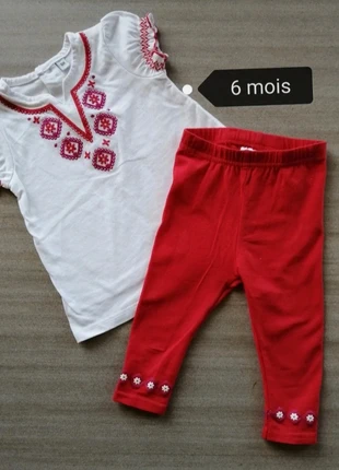 Ensemble été fille 6 mois, marke: intermarché, zustand: Sehr gut, größe: 6-9 Monate / 68, 3,00 €, 3,85 € inklusive Vinted-Käuferschutz