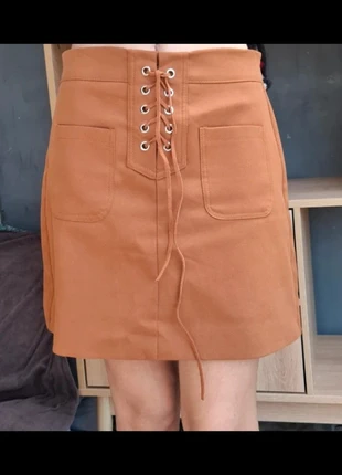 🍂 Jupe Marron Lacée🌰, marque: Vintage Dressing, état: Très bon état, taille: S / 36 / 8, 13,30 €, 14,67 € Protection acheteurs incluse