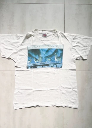 Earth Song Schimmel Vintage T-shirt Wolves Oneita, marque: Vintage, état: Bon état, taille: L, 25,00 €, 26,95 € Protection acheteurs incluse