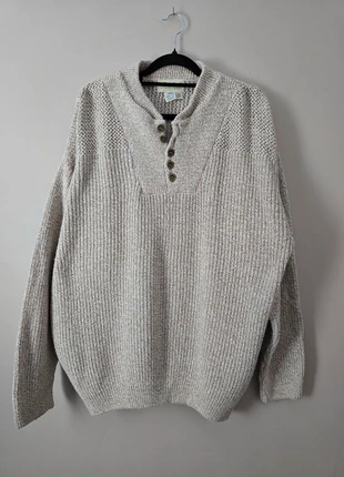 Pull Eddie Bauer col boutonné beige taille XXL – Style classique et confort optimal, brand: Eddie Bauer, condition: Good, size: L, €4.00, €4.90 includes Buyer Protection