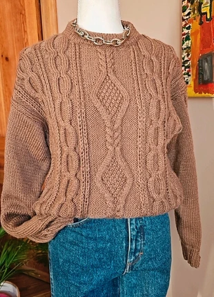 Pull vintage torsadé marron, brand: Vintage Dressing, condition: Very good, size: M / 38 / 10, €25.00, €26.95 includes Buyer Protection Pro