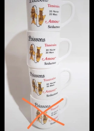 Une Tasse signe astrologique poissons , brand: Arcopal, condition: Very good, €4.00, €4.90 includes Buyer Protection Pro