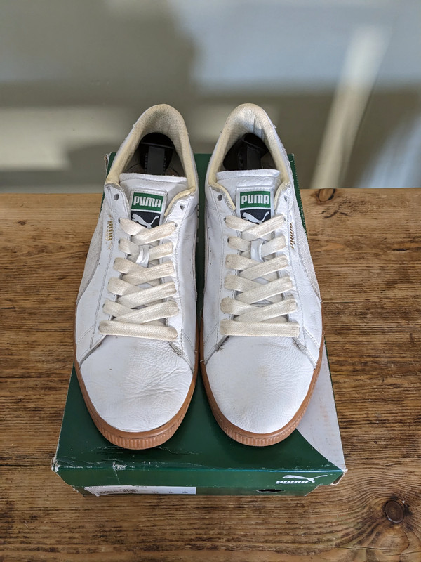Puma Basket Classic Gum White UK 9 Vinted