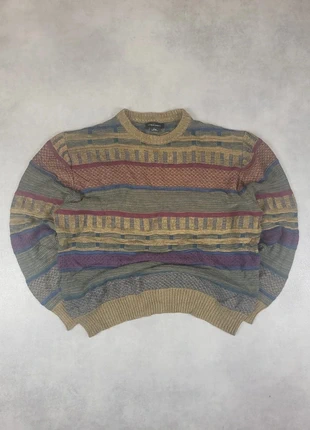 Pull Maille Vintage Motif Rayure Cotton On Garments Taille M 100% Recycled Plastic, marque: Vintage Dressing, état: Bon état, taille: M, 36,90 €, 39,45 € Protection acheteurs (Pro) incluse