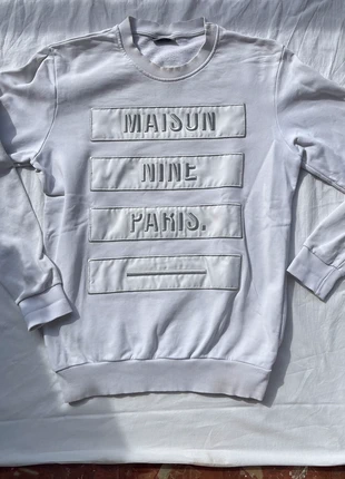 Felpa Maison9 Paris – Taglia XL – Cotone Bianco Felp, marque: MAISON 9 PARIS, état: Très bon état, taille: XL, 4,99 €, 5,94 € Protection acheteurs incluse
