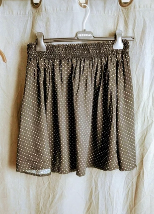 Jupe à pois vintage chic – Taille élastique, très peu portée, marque: K Woman, état: Très bon état, taille: L / 40 / 12, 3,00 €, 3,85 € Protection acheteurs incluse