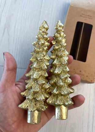 Bougies Chandelles Sapins Or x2 ~ 1h30, merk: Noël, staat: Nieuw met prijskaartje, € 6,00, € 7,00 inclusief Kopersbescherming