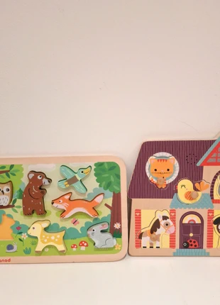 Lot de 2 puzzles Janod dont 1 avec son, marca: Janod, estado: Muy bueno, 9,50 €, 10,68 € Protección al comprador incluida