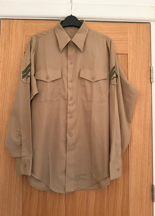 USMC 1980s vintage service bravos long sleeved shirt with corperol 15.5 x 33, brand: military, condition: Very good, size: M, £15.00, £16.45 includes Buyer Protection