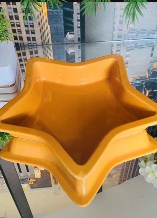 Plat étoile Noël Émile Henry – 32 cm – Jaune, marca: Emile Henry, estado: Muito bom, €18.00, €19.60 inclui Proteção do Comprador