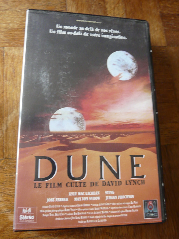 VHS cassette vidéo DUNE le film culte de David Lynch avec son poster ...