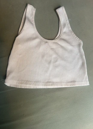 White stradivarius top, marca: Stradivarius, estado: Muy bueno, tamaño: S / 36 / 8, 2,50 €, 3,33 € Protección al comprador incluida