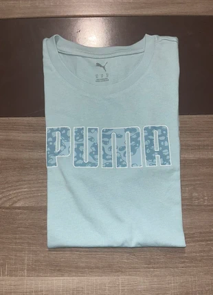 Teeshirt puma bleu clair, merk: Puma, staat: Nieuw zonder prijskaartje, maat: XS / 34 / 6, € 10,00, € 11,20 inclusief Kopersbescherming