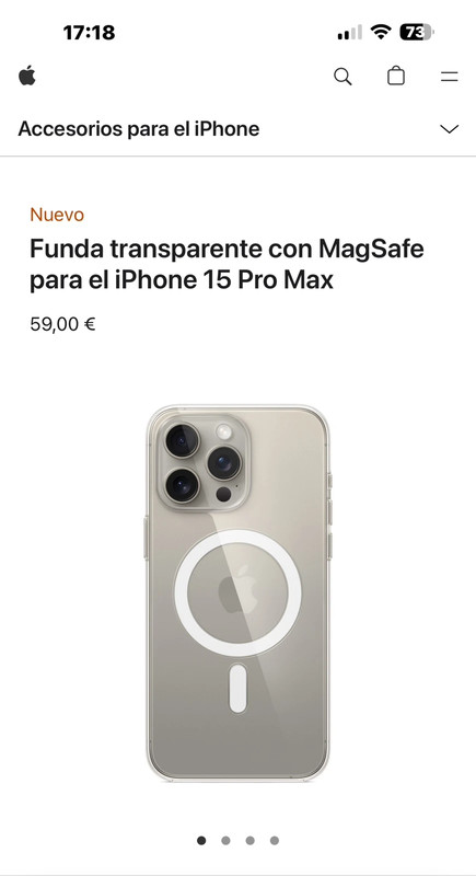 Funda transparente Zero para iPhone 15 Pro Max