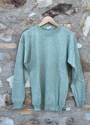 Maglione verde, salvia mélange in tessuto stupendo, anni 70 originale fit boxy, état: Très bon état, taille: M, 8,00 €, 9,10 € Protection acheteurs incluse