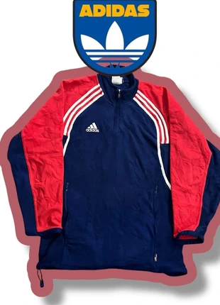 L red and navy quarter zip fleece jacket veste, marque: adidas, état: Très bon état, taille: L, 15,50 €, 16,98 € Protection acheteurs incluse