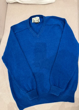 Peter Christian 2XL V-Neck Jumper - 100% Lambswool - Cobalt Blue, brand: Peter Christian, condition: Very good, size: XXL, £35.00, £37.45 includes Buyer Protection