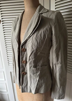 Veste AP Taille 38 – Coton & soie, broderies florales, coupe cintrée beige, marque: AP, état: Très bon état, taille: M / 38 / 10, 38,00 €, 40,60 € Protection acheteurs incluse