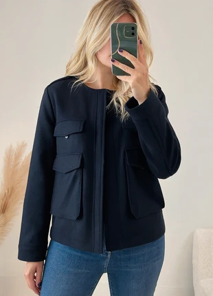 Veste Décontract/Chic The Kooples Marine boutons gravés – T40, merk: The Kooples, staat: Heel goed, maat: L / 40 / 12, € 45,00, € 47,95 inclusief Kopersbescherming