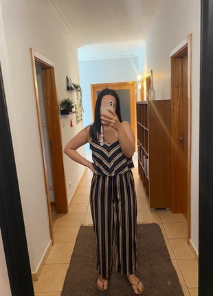 Macacão listrado da primark, marque: Primark, état: Très bon état, taille: S / 36 / 8, 5,00 €, 5,95 € Protection acheteurs incluse