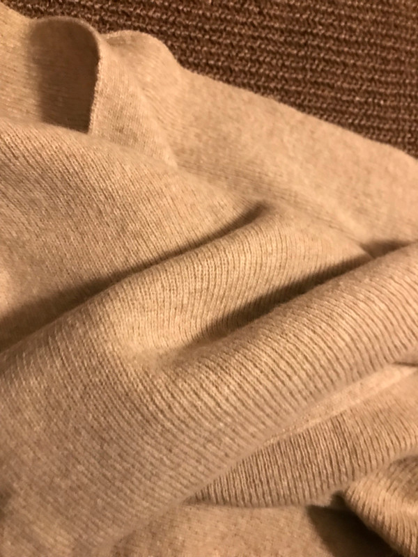 Écharpe en laine beige 4
