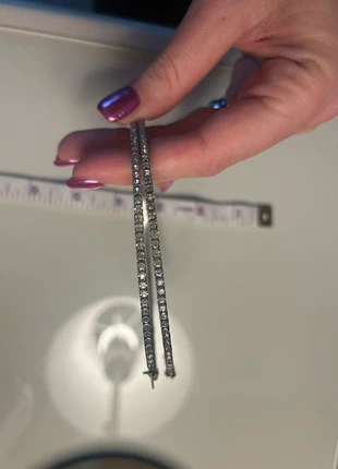 XL Diamante earrings, brand: unknown, condition: Very good, £1.50, £2.28 includes Buyer Protection