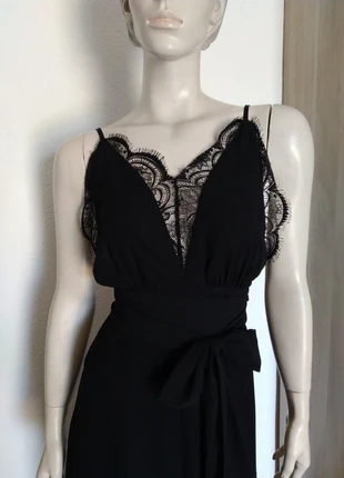 Robe longue dentelle avec ceinture, marque: Shein, état: Neuf sans étiquette, taille: S / 36 / 8, 8,00 €, 9,10 € Protection acheteurs incluse